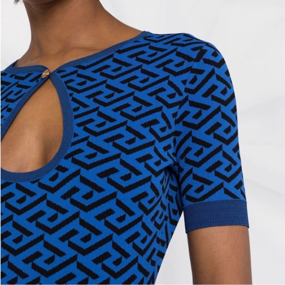 Versace La Greca logo dress